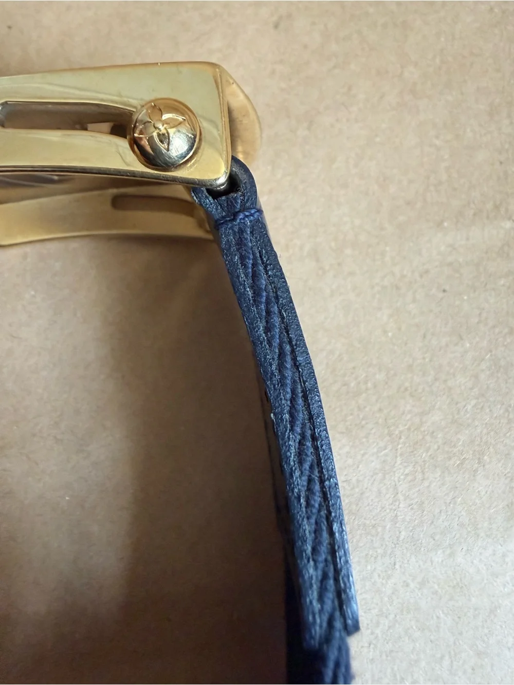 Louis Vuitton Navy Canvas Belt
